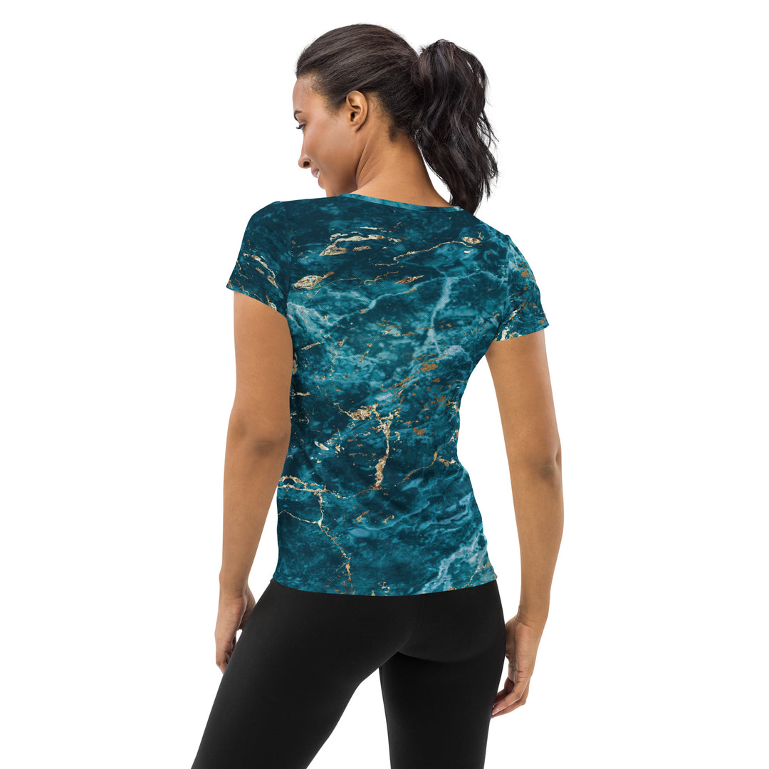 Women's Athletic T-shirt - Blue Energy